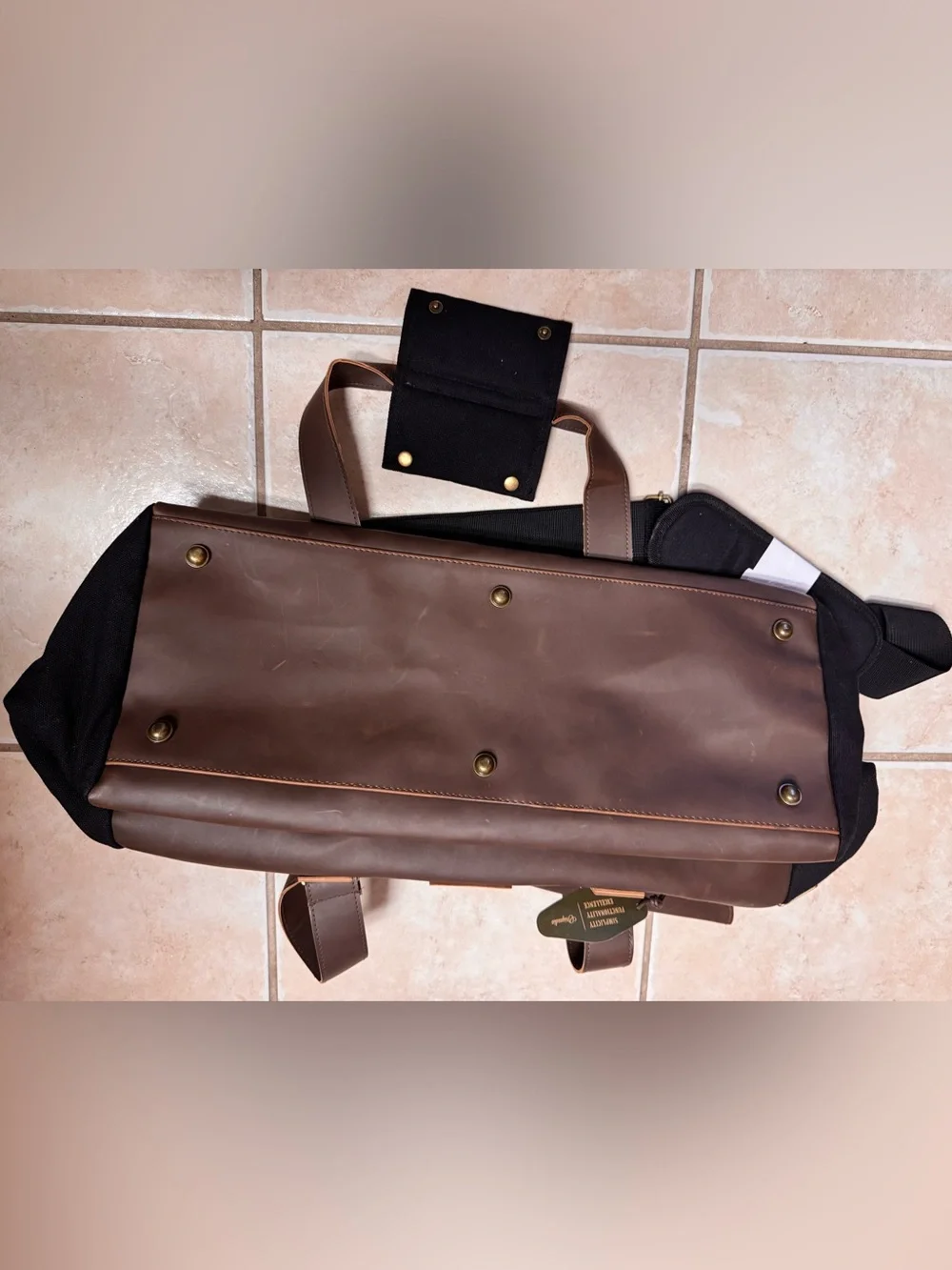 Finley Mill Collection Skyward Insurance Brown Leather Weekender Bag